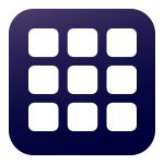 3 x 3 grid of squares icon