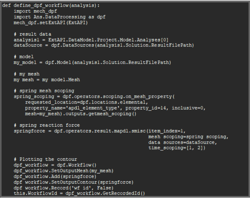 dfp workflow code